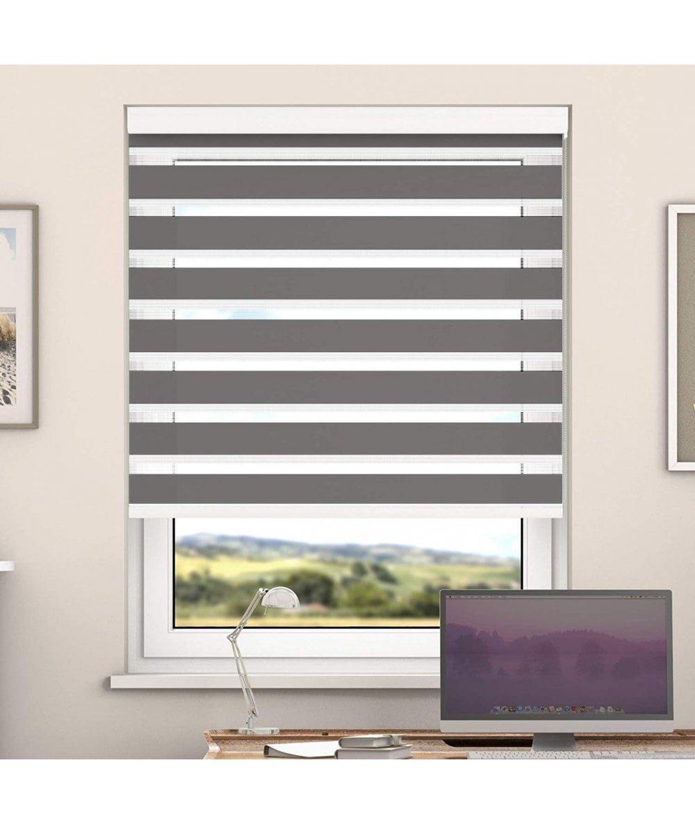 Metal Day And Night Zebra Roller Blind with Cassette